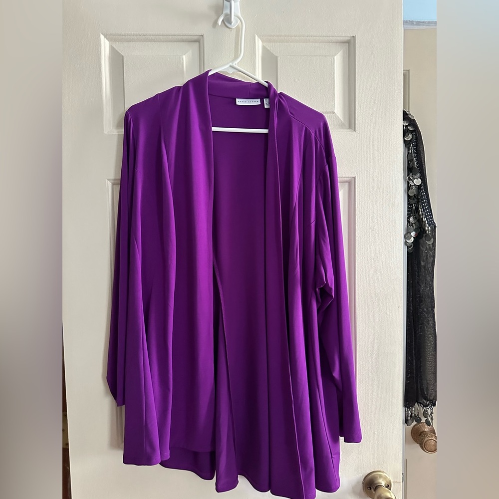 Susan Graver Liquid Knit cardigan